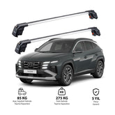 HYUNDAI TUCSON 2022 et modèles ultérieurs TRX2 Thunder Carrier Barres transversales pour galerie de toit 2 barres